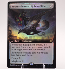 Rocket Powered Goblin Glider | #281 | Rare | Extended Art Foil | MTG Spider-Man - Image 1