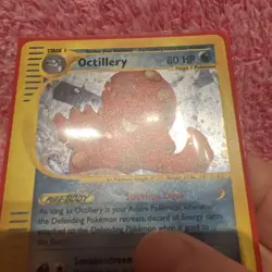 Pokemon TCG Aquapolis Octillery Rare Holo Card WOTC H20/H32 LP - Image 4