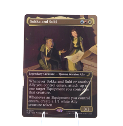 Sokka and Suki (Borderless) | Rare | Borderless | MTG TLE | Avatar | Eternal - Image 1