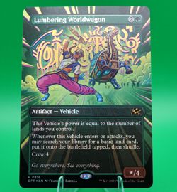 Lumbering Worldwagon | #316 | Rare | Borderless Foil | Aetherdrift | See Sales - Image 1