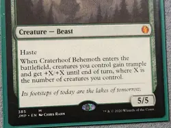 Magic The Gathering MTG CRATERHOOF BEHEMOTH Jumpstart NM Near Mint - Image 2