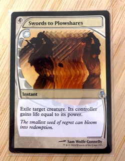 Swords to Plowshares - FANTASTIC Condition -(Future Sight) Mystery Booster 2 MTG - Image 1