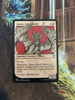 1x Ganax, Astral Hunter Showcase - NM Eng MTG - Commander Legends Baldur's Gate - Image 1