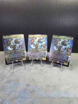 Heroes in a Half Shell M 006 (Borderless) Foil (X2) & (X1) Non-Foil TMNT MTG NM! - Image 1