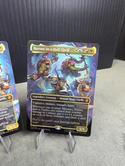 Heroes in a Half Shell M 006 (Borderless) Foil (X2) & (X1) Non-Foil TMNT MTG NM! - Image 5