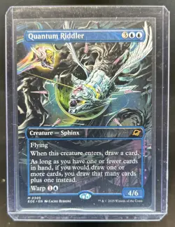 2025 Magic The Gathering Edge of Eternities Quantum Riddler Borderless #0305 - Image 1