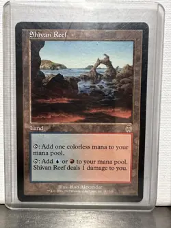 Magic: The Gathering Shivan Reef Apocalypse Rare Blue Red Land 142/143 2001 - Image 1
