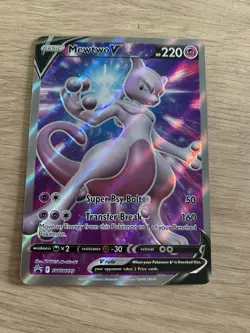 Pokemon TCG Black Star Promo Mewtwo v Full Art Holo Card SWSH229 - Image 2