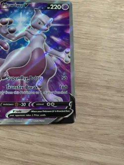 Pokemon TCG Black Star Promo Mewtwo v Full Art Holo Card SWSH229 - Image 5