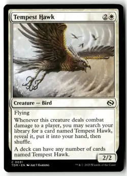 Tempest Hawk 31 Common Magic: The Gathering Near Mint - Image 1