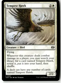 Tempest Hawk 31 Common Magic: The Gathering Near Mint - Image 1
