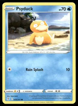 2021 Sword & Shield - Evolving Skies Psyduck Basic/Common #24 - Image 1
