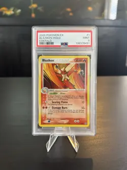 Pokemon PSA 9 Blaziken HOLO #1 EX Emerald - Image 1