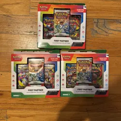 Pokemon TCG First Illustration Collection Series 1 New Sealed Box set of 3 - Image 1