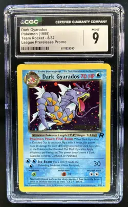 2000 Pokemon Team Rocket Dark Gyarados Holo #8/82 CGC 9 - Image 1