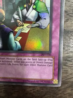 Ceasefire PSV-030 1st Edition Yu-Gi-Oh! - MP 1 Crease - Played Trap Card (2002) - Image 5