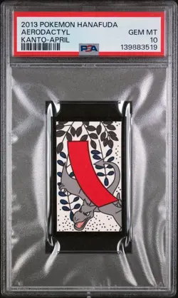 2013 POKEMON HANAFUDA KANTO APRIL AERODACTYL PSA 10 - Image 1