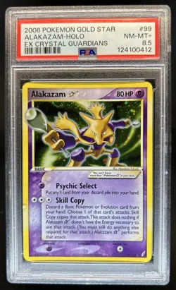 2006 Pokemon EX Crystal Guardians Alakazam Holo #99/100 PSA 8.5 - Image 1