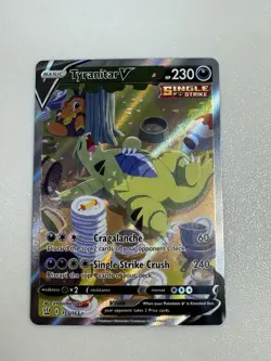 Pokemon Tyranitar V Full Art Ultra Rare Holo #155/163 230 HP English - Image 2