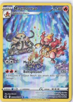Pokemon TCG Magmortar GG03/GG70 Crown Zenith Galarian Gallery Ultra Rare Holo H… - Image 1