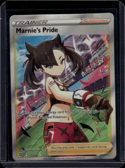 Pokemon TCG Card Marnie's Pride (Full Art) SWSH09 Ultra Rare 171/172 NM - Image 1