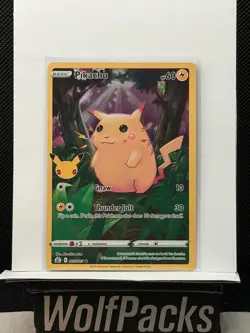 Pokemon Celebrations 25th Anniversary - Pikachu 005/025 Full Art Rare Holo - Image 1