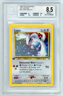 Lugia 2000 Pokemon Neo Genesis 1st Edition High Sub-Grades BGS 8.5 #9 - Image 1