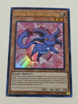 Yugioh Crystal Beast Set Sapphire Pegasus Ultimate Rainbow Dragon - Free Holo P - Image 2