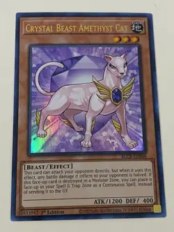 Yugioh Crystal Beast Set Sapphire Pegasus Ultimate Rainbow Dragon - Free Holo P - Image 5