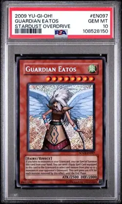 PSA 10 Yu-Gi-Oh! 2009 Guardian Eatos SOVR-EN097 Secret Rare Unlimi. Yugioh [PSA] - Image 1