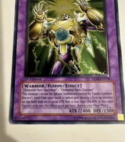 Yugioh Elemental Hero Thunder Giant TLM-EN036 1st Edition Ultimate Rare LP - Image 3