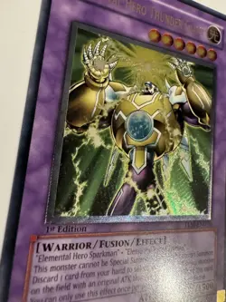 Yugioh Elemental Hero Thunder Giant TLM-EN036 1st Edition Ultimate Rare LP - Image 4
