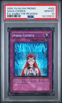 2004 YU-GI-OH! PROMO POWER OF CHAOS: KAIBA THE REVENGE #002 AQUA CHORUS PSA 10 - Image 1