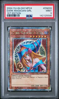 2024 YU-GI-OH! MP24-25TH ANV TIN: DUELING MIRRORS DARK MAGICIAN GIRL PSA 9 - Image 1