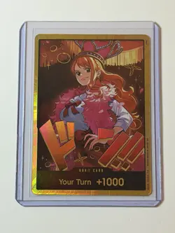 DON!! Card (Nami) Extra Booster: One Piece Heroines Edition GOLD Foil EB03 - Image 1