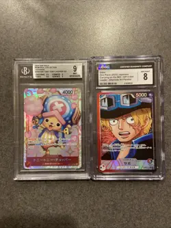 One Piece Memorial Collection Jpn Tony Tony Chopper BGS 9 + Bonus (2 Slab Lot) - Image 1