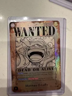 Bandai One Piece CCG Monkey D. Luffy OP05-119 SP Holo Stamped Character - Image 1