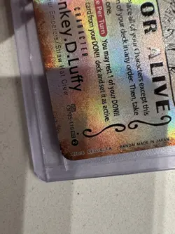 Bandai One Piece CCG Monkey D. Luffy OP05-119 SP Holo Stamped Character - Image 5