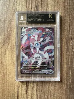 Pokemon Sylveon Vmax BGS 10 BLACK LABEL 041/069 Japanese Evolving Eevee Sword RR - Image 1