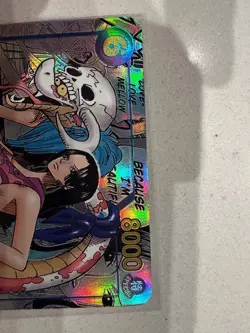 Bandai One Piece CCG Boa Hancock OP07-051 Super Rare Foil Parallel Manga - Image 2