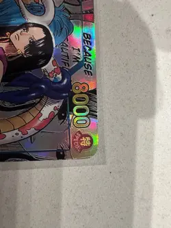 Bandai One Piece CCG Boa Hancock OP07-051 Super Rare Foil Parallel Manga - Image 4