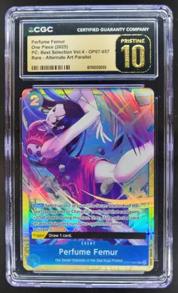 2025 One Piece Vol.4 Perfume Femur Rare Alt Art #OP07-057 CGC 10 Pristine TL3 - Image 1