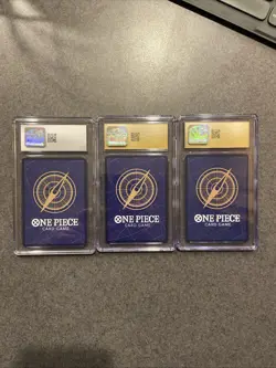 CGC GRADED CARD LOT One Piece Jpn (3 Slab Lot) Monkey D Luffy ++ Pristine - Image 2