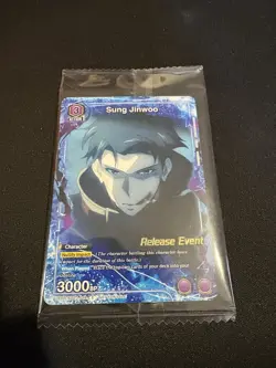 Union Arena Solo Leveling Sung Jinwoo Release Event Promo Card Sealed Pack - Image 1