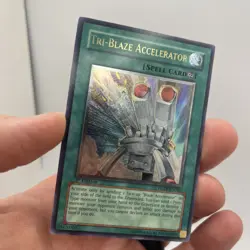 Yugioh Trading Card: Tri-Blaze Accelerator FOTB-EN041 Ultimate Rare 1st Ed LP - Image 2