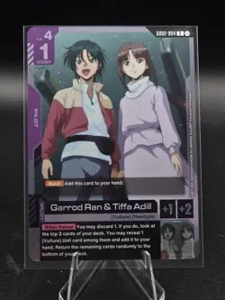 Gundam Card Game Garrod Ran & Tiffa Adill Dual Impact GD02-094 R - Image 1