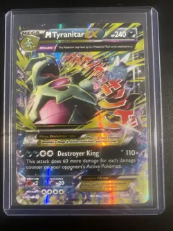 Pokemon TCG Mega M Tyranitar EX Holo Ultra Rare Card 43/98 - Image 1