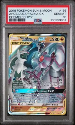 PSA 10 Arceus & Dialga & Palkia GX 156/236 - Cosmic Eclipse - Pokemon Card - PSA - Image 1