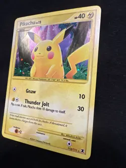 Pikachu 112/111 Rising Rivals Holo Pokemon Card Secret Rare - Image 3