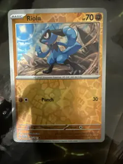 Pokemon TCG Riolu Reverse Holo Card 081/142 Stellar Crown - Image 2